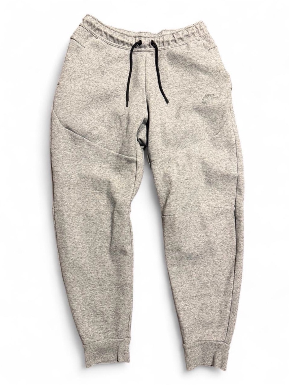 Nike Light Gray Men's Fleece Joggers with Drawstring
